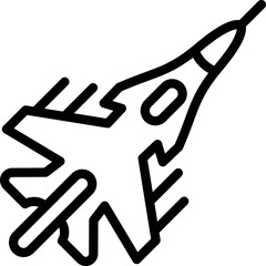 Jet Vector Icon Design Illustration