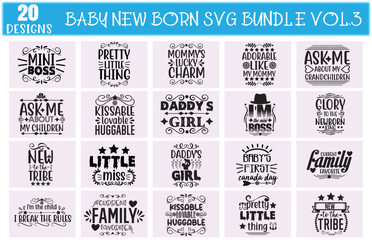 baby new born svg bundle vol.3