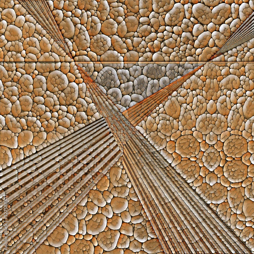 Poster natural stone pebble pictured patterns and design