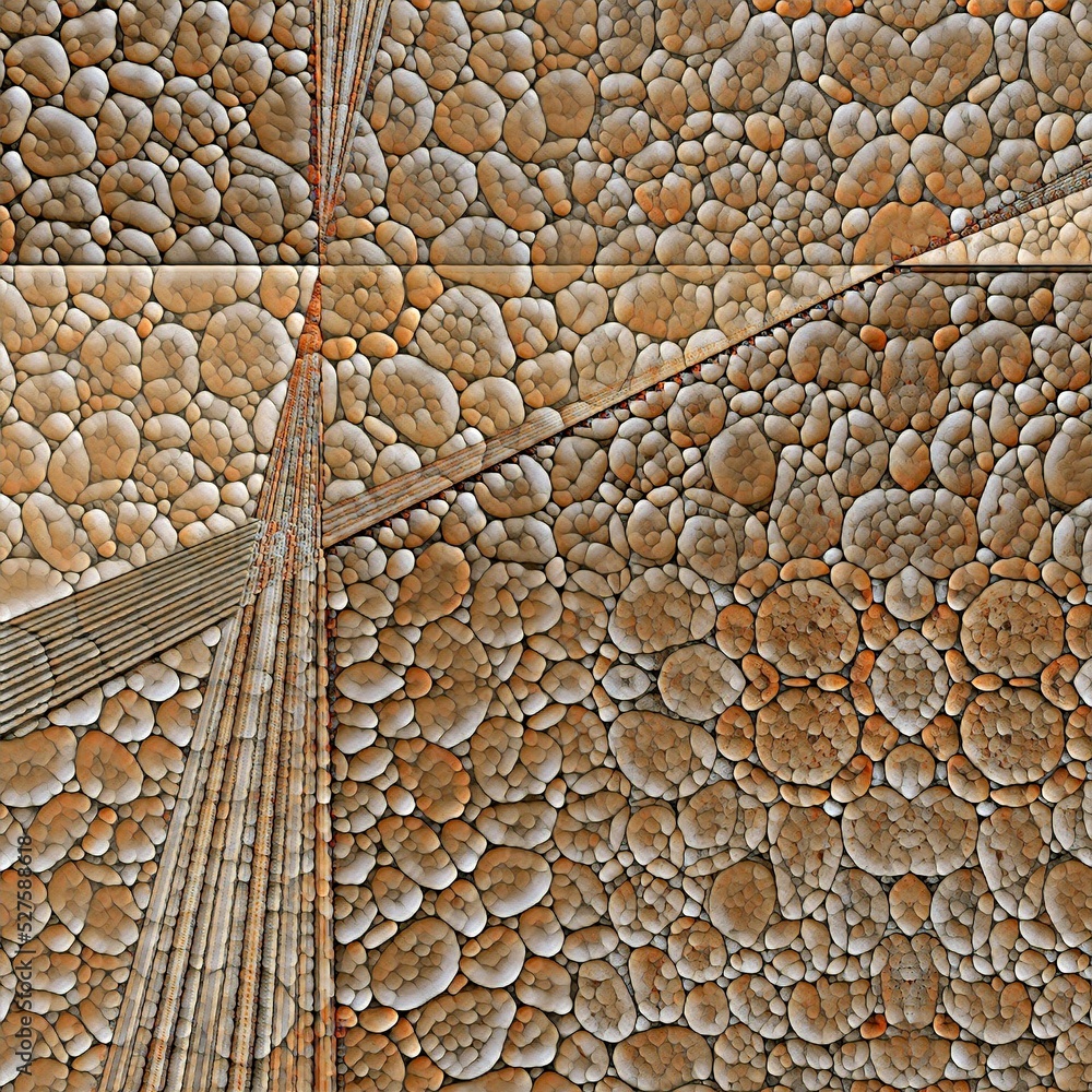 Poster natural stone pebble pictured patterns and design