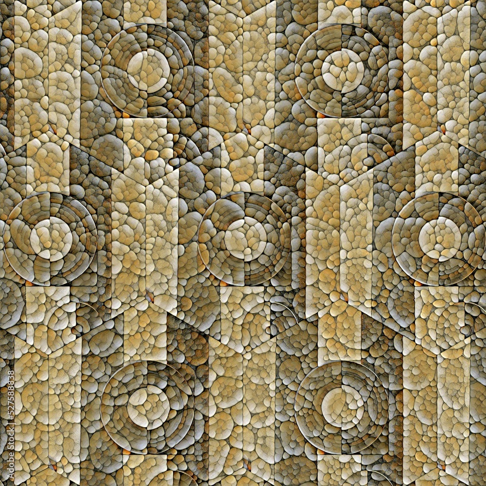 Poster natural stone pebble pictured patterns and design