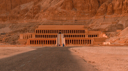 Mortuary Temple of Queen Hatshepsut, also known as the Deir el-Bahari, It is located on the west...