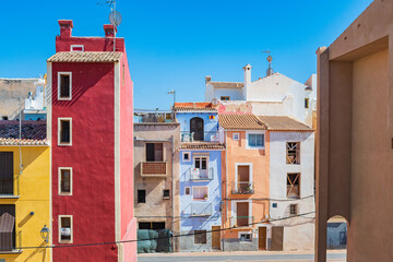 Fototapeta premium Cityscape of the fishing village of Villajoyosa (Alicante, Spain)