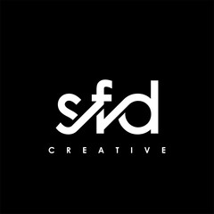 SFD Letter Initial Logo Design Template Vector Illustration