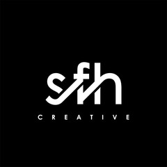 SFH Letter Initial Logo Design Template Vector Illustration