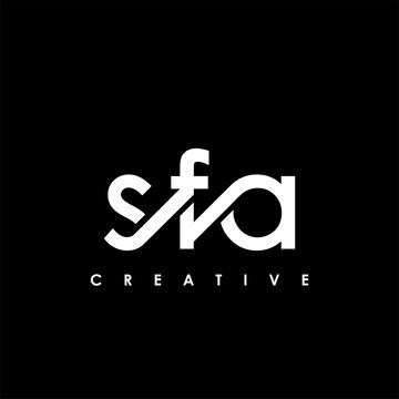 SFA Letter Initial Logo Design Template Vector Illustration