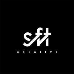 SFT Letter Initial Logo Design Template Vector Illustration
