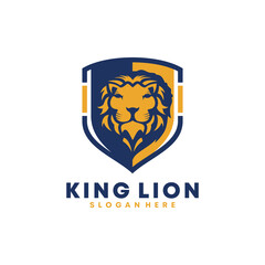 King lion vector logo