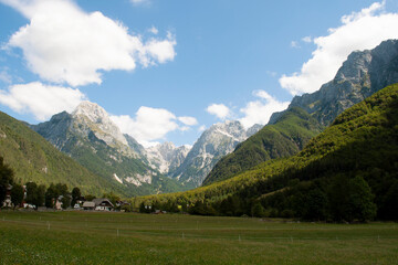 Julian Alps Landscape. Log pod Mangartoom, Slovenia