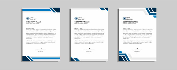  modern corporate letterhead template design