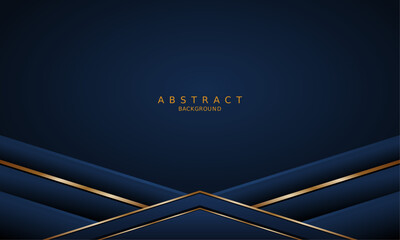 dark blue luxury premium background and gold line.