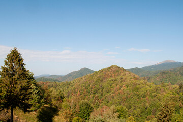 View on Mount Matajur from Clabuzzaro, Udine. Julian Alps