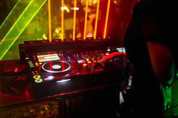 Mixing Console at the night club