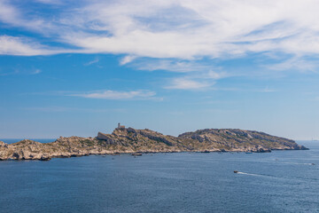 View of the Ile de Pomegues island on the Frioul archipelago