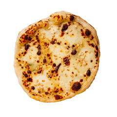 png Isolated fresh baked cheesy pizza