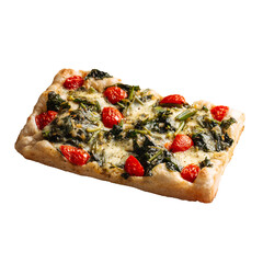 png italian focaccia with tomato and spinach