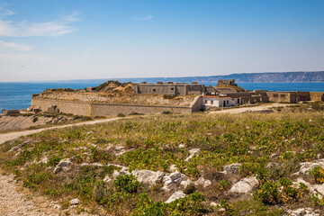 Fototapeta premium Fort de Brégantin, an old fortress on the Ratonneau island on the Frioul archipelago