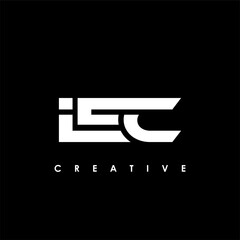 IEC Letter Initial Logo Design Template Vector Illustration
