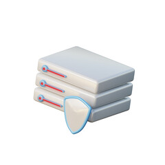 3D Server Protection Illustration