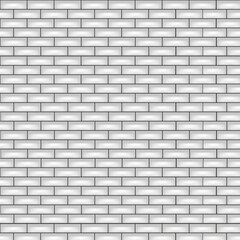 Creative gray brick three-dimensional background. Seamless vector illustration. Seamless grey bricks pattern with copy space.