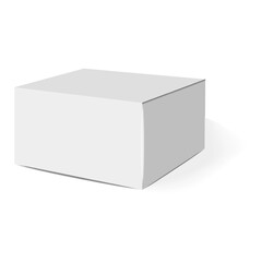 Isolated box packaging, realistic isolated white background, vector illustration, cosmetics box vector, boxes package