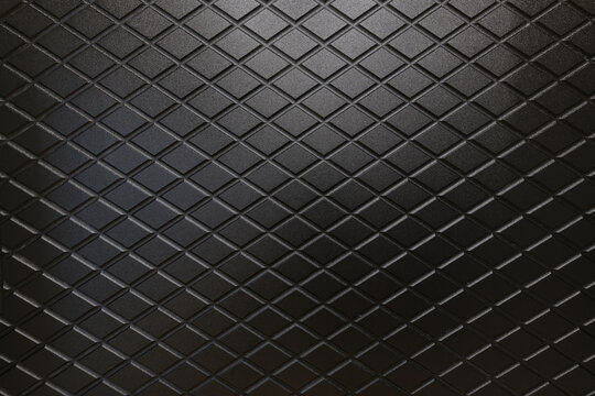 Black shaped metal wall. photo for design