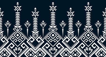 abstract ethnic pattern seamless design line white Aztec geometric background EP.8