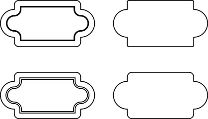 Obraz premium Vector design elements, patches and stickers - abstract background elements for social media posts, branding, packaging, prints.