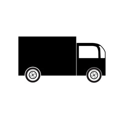 Truck icon. Freight or delivery symbol.