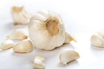 Vegetables on a white background