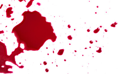 Obraz na płótnie Canvas Blood on white background