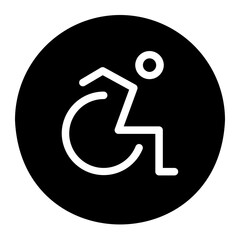 handicap glyph icon