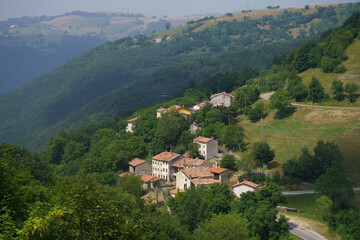 Fototapeta na wymiar Landscape in Lessinia near San Bortolo