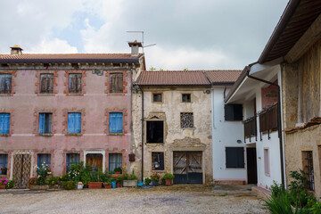 Old village in Lessinia, Veneto, Italy