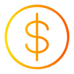 coin gradient icon