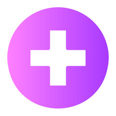 hospital gradient icon