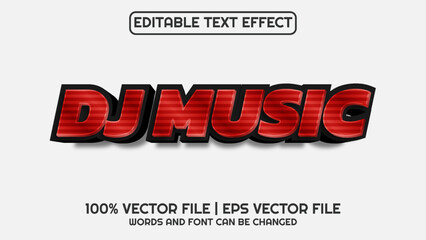 Editable text effect modern 3d and minimal font style