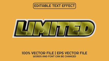 Obraz premium Editable text effect modern 3d and minimal font style