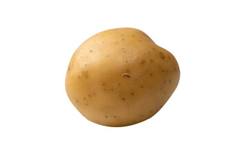 A group of fresh tasty potato isolated on white background.