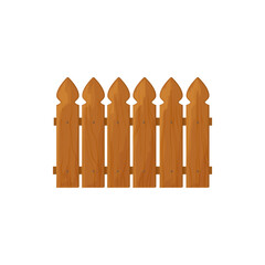 Fence country timber or rustic woods isolated farm garden design element. Vector rural house and cattle barrier, planks manor, cattle border. Rural ranch boundary. Exterior home defense privacy symbol