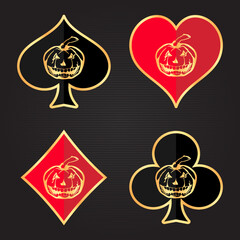 Naklejka premium Suit deck of playing cards