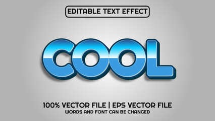 Editable text effect modern 3d and minimal font style
