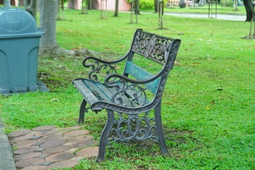old bench in the park