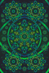 Background with ornament mandalas, round indian pattern, muslim pattern