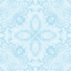 Vintage pale blue tapestry pattern
