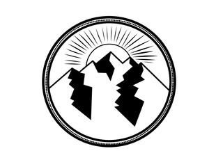 Fototapeta Mountains logo / icony 
 obraz