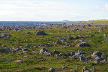 Obraz premium Coastline in south Norway, national road Jaeren