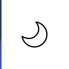 Obraz na płótnie Canvas Moon Halloween holiday, web icons, thin line vector icons