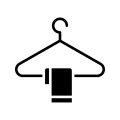 Clothes hanger. Hanger icon vector color editable