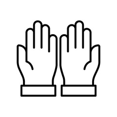 Obraz premium Hands muslim praying icon